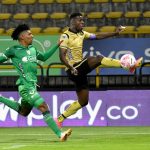 La Equidad y Águilas Doradas empataron 1-1 en el estadio Metropolitano de Techo, en la apertura de la fecha 18  de La Liga.Foto Dimayor