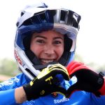 Mariana Pajon de Colombia gana la final de la BMX Racing durante los Juegos Panamericanos Santiago 2023 en el Parque Penalolen el 22 de octubre en Santiago, Chile. / Santiago 2023 vía Photosport).