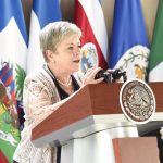 Declaración de Palenque, Chiapas leída por la Señora Canciller de México Alicia Bárcena.