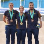 Las medallas colombianas llegaron con los oros de Walter Vargas en la contrarreloj individual del ciclismo de ruta, Mariana Pajón en el ciclismo BMX Racing y Yenny Álvarez en el levantamiento de pesas