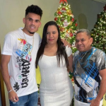 Luis Díaz y sus padres. Foto. redes sociales Luis Díaz