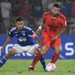 América de Cali derrotó por la mínima diferencia 1-0 a Millonarios, en el estadio Olímpico Pascual Guerrero, en juego aplazado de la jornada 16 del Torneo Finalización de la Liga colombiana. Foto Dimayor