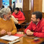Reunión del Alcalde electo, Carlos Fernando Galán y Juan Daniel Oviedo.