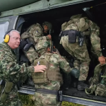 Militares liberados. Foto Fuerzas militares