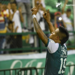 Un gol del 'Chino' Sandoval clasificó al Cali, que empató 1-1 con Boyacá Chicó en Tunja. Foto Deportivo Cali