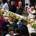 El almuerzo del Papa con lo pobres.Foto Vatican News