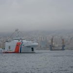 Buque ARC Simón Bolívar llega puerto de Valparaíso, Chile, en su ruta hacía la Antártida