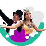 * Tercer Día del Festival de Blancos y Negros.La Llegada de la Familia Castañeda