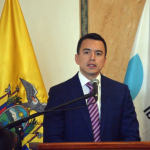 El presidente Daniel Noboa afirmó este miércoles, 10 de enero, que su Gobierno no va a ceder ante los grupos terroristas. Foto API