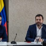 El alcalde de Bogotá, Carlos Fernando Galán, y el gobernador de Cundinamarca, Jorge Rey. Foto Alcaldía de Bogotá