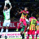 Deportivo Pereira y Deportivo Cali igualaron a dos goles en la primera fecha de la Liga I-2024 en un encuentro con cierre trepidante y que tuvo todas las celebraciones en el último cuarto del compromiso. Foto Dimayor