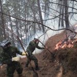 Incendios en los cerros Orientales de Bogotá