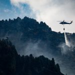Incendio en los cerros Orientales de Bogotá .Foto Alcaldía de Bogotá