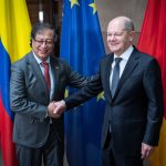 Presidente Petro y el canciller alemán Olaf Scholz. Foto Presidencia de Colombia.Foto Cancilleria de Alemania