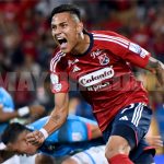 Independiente Medellín se salvó de la derrota y terminó empatando como local 2-2 frente a Fortaleza, en el estadio Atanasio Girardot en la séptima fecha del Torneo Apertura de la Liga .Foto Dimayor