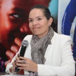 Ministra del Deporte, Astrid Rodríguez.