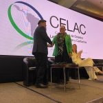 En nombre del Gobierno de Colombia, la Viceministra de Asuntos Multilaterales, Elizabeth Taylor Jay, recibió la co-presidencia del mecanismo de Coordinación y Cooperación CELAC-UE en materia de Drogas.
