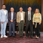 Gustavo Petro, Carlos Ramón González y Laura Sarabia.Foto Presidencia