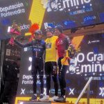Lenny Martinez, Jonas Vingegaard y Egan Bernal, podio en el O Gran Camiño.