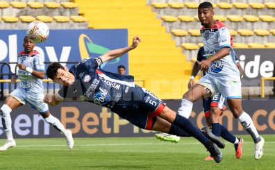 Alianza se llevó los tres puntos en Bogotá al vencer a Fortaleza 1-2 gracias a un gol de Roycer Colpa y otro de Rubén Manjarrés..Foto Dimayor