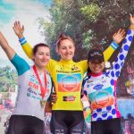 Basílico de solo 20 años, quien recuperó el maillot amarillo la víspera, se mantuvo ecuánime entre las punteras del pelotón y pasó la raya de sentencia por detrás de la portuguesa Daniela Campos (Eneicat CM Team), con igual tiempo.