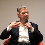 Juan Manuel Santos, expresidente de Colombia y Nobel de Paz. Universidad Externado.