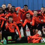 La Selección Colombia de mayores tuvo su última jornada de entrenamiento en Madrid. Los dirigidos por Néstor Lorenzo aprovecharon la tarde para ajustar todos los detalles de cara al enfrentamiento ante Rumania..Foto FCF