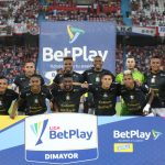 Jugadores del Once Caldas posan para una foto previo al partido entre Atlético Junior y Once Caldas por la fecha 18 como parte de la Liga BetPlay DIMAYOR I 2024 jugado en el estadio Metropolitano Roberto Meléndez la ciudad de Barranquilla. Foto: VizzorImage / Jairo Cassiani / Contribuidor