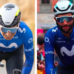 Los colombianos Nairo Quintana y Fernando Gaviria encabezan el 'ocho' del Movistar Team Foto