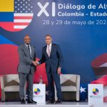 Canciller Luis Gilberto Murillo y el Secretario de Estado de Administración de EE.UU., Richard Verma