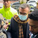 Llega Olmedo López a la Corte Suprema de Justicia, tras una orden de traslado por parte del magistrado Héctor Alarcón. Gran operativo de seguridad desplegado para protegerlo. Foto Revista Alternativa