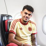 Lucho Díaz con la Selección Colombia ya viajó a Estados Unidos X - @FCFSeleccionCol