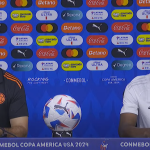 Néstor Lorenzo concedió rueda de prensa antes ddel parttido de Paragual