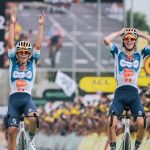 Romain Bardet y Frank Van den Broek, dúo de Team dsm-firmenich PostN