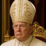 El presidente de Estados Unidos, Donald Trump, capta hoy nuevamente la atención días después de comentar que le gustaría ser papa, esta vez al compartir una foto suya, generada por Inteligencia Artificial (IA), vestido como sumo pontífice.