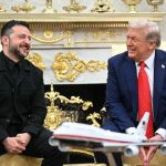 El presidente de Estados Unidos, Donald Trump, y el presidente ucraniano, Volodímir Zelenski, se reunieron este lunes en la Casa Blanca para discutir el fin de la guerra con Rusia.