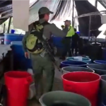 El Ejército Nacional de Colombia destruyó 11 laboratorios dedicados a la fabricación de cocaína en una zona rural del municipio de Puerto Rico, en el central departamento de Meta, informó hoy la entidad castrense.