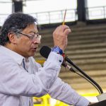 El presidente de Colombia, Gustavo Petro, desde La Dorada en Caldas,insiste en una Constituyente.Foto Presidencia