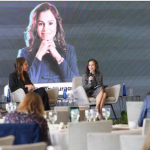 Frank Pearl, presidente de la ACP; Luz Stella Murgas, presidenta de Naturgas; Natalia Gutiérrez, presidenta de Acolgen en 'Visión 2026'