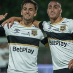 El Internacional de Bogotá logró su primer triunfo en la Liga BetPlay 2026-I al vencer por 2-1 a Cúcuta Deportivo en el Estadio de Techo. Foto Dimayor