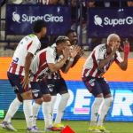 Los goles fueron anotados por Luis Fernando Muriel (penalty, min. 45+1), Cristian Barrios (min. 49) y Joel Canchimbo (min. 78).@JuniorClubSA