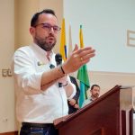 Edwin Palma, ministro de Minas y Energía en Barichara, Santander,