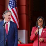 Presidenta (E) Delcy Rodríguez recibió a Doug Burgum, secretario de Interior de EEUU en Miraflores