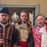 Petro en la escena de la película, junto a los actores Cuba Gooding JR. y 'Lucho' Velasco.Foto Caracol Radio