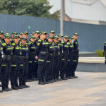 En el marco de la estrategia 'Seguridad, Dignidad y Democracia', la Policía Nacional en Bogotá desplegará más de 11.000 uniformados para garantizar la seguridad y el libre ejercicio del voto durante la jornada electoral. Foto Policía