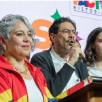 Iván Cepeda durante el discurso tras las elecciones del 8 de marzo. Foto Transmisión oficial de Iván Cepeda
