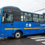 El alcalde Carlos Fernando Galán durante la presentación de la nueva flota de buses eléctricos fabricados en Colombia para el componente zonal del sistema. Foto: Alcaldía de Bogotá