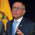 Presidente Gustavo Petro, exvicepresidente ecuatoriano Jorge Glas y presidente  fe Ecuador Daniel Novoa