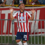 El equipo barranquillero abrió el marcador a los 10 minutos en un lanzamiento desde el punto penalti ejecutado por Teófilo Gutiérrez.