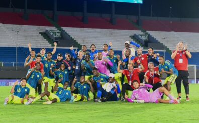 Con este contundente resultado, La Selección Colombia Sub 17 no solo buscará el título continental el próximo domingo 19 de abril, sino que también selló su clasificación oficial al Mundial Sub-17 de Qatar 2025/2026.Foto FCF